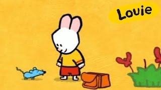 Mouse  Louie draw me a mouse  Learn to draw cartoon for children [upl. by Paulina]