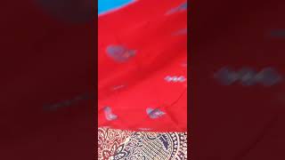 Red amp copper sulfate combination 🌺 half tissue pata saree 👌 sell for SN Fashion [upl. by Isayg]