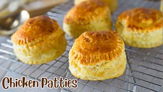 Chicken Patties with Puff Pastry Anyone Can Make  Easy Teatime Snacks  My Cooking Charm [upl. by Anavoig]