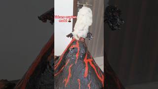 Volcano eruption static model Students creativity science volcanoeruption ytshorts facts [upl. by Oiramd]