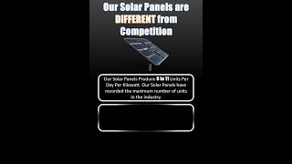 How are our Solar Panels Different than rest in competition [upl. by Ayal]