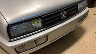 Corrado G60 Eurolights vs VR6 European Headlights on an SLCVR6 Rado [upl. by Zicarelli]