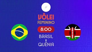 BRASIL x QUÊNIA  VÔLEI FEMININO  OLIMPÍADAS DE PARIS 2024 29072024 [upl. by Karry919]