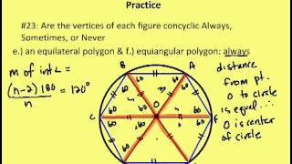 107 Inscribed and Circumscribed Polygons Practice [upl. by Arramat]