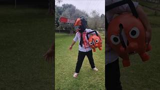 Chainsaw man denji y pochita real  chainsawman anime parati shorts short shortvideo denji [upl. by Ellenrahs777]