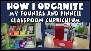 How I Organize My Fountas and Pinnell Curriculum [upl. by Agostino]