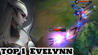 Wild Rift Evelynn  Top 1 Evelynn Gameplay Rank Season 14 [upl. by Osbourne]