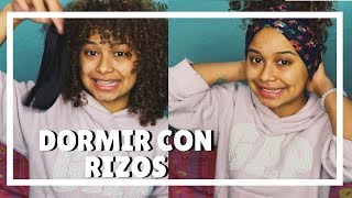 DORMIR con CABELLO RIZADO  RIZOS PERFECTOS por la MAÑANA 🌴 [upl. by Mayworm]