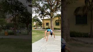 Backflip 😱😱 music habibi newsong song remix shortsvideo stuntrap flip dance musicgenre [upl. by Erl]