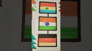 Tree shaped Indian flag hindisong song music bollywood bollywoodsongs drawing easydrawing [upl. by Pacorro]