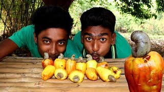 Farm Fresh Ras Badam Kajshew Nut Makha Recipe by village boys  Village Food [upl. by Holsworth]