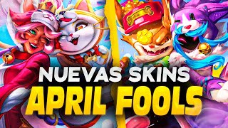 🐶NUEVAS SKINS GATOS vs PERROS😺 APRIL FOOLS  League Of Legends [upl. by Aholah12]