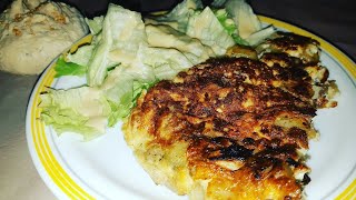 Omelette pommes de terre champignons et oignon  Recette facile et rapide [upl. by Corena]