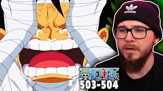 Backstory Over Luffys Depressed  One Piece Ep 503504 REACTION [upl. by Anaerda]