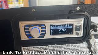 Why the PYLE PLRMR23BTW Bluetooth Marine Radio is Perfect For Boats Golf Carts UTVs [upl. by Oahc]