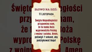 11 listopada Święto Niepodległości Polski🌹💝modlitwa jesus bóg łaska Polska [upl. by Tiler]