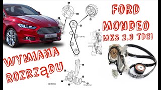 Wymiana Rozrządu  Ford Mondeo mk5 SMax mk2  20 tdci  DW10FC T7CE [upl. by Nolrak]