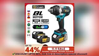 1800NM Torque Brushless Electric Impact Wrench 12 inch LithiumIon B [upl. by Haggai156]