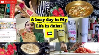 A BUSY DAY IN MY LIFE IN DUBAI🇦🇪Mini Facial amp Mil kar Chicken Karahi Banatay hain😋 [upl. by Ezra]