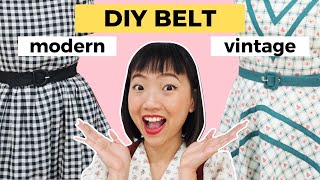 DIY belt 2 different methods of making fabric belt  mindblowing sewing trick 🤯 [upl. by Lenod]