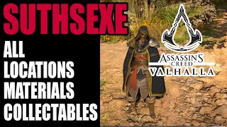 Assassins Creed Valhalla  Suthsexe All Areas Collectables amp Materials [upl. by Epuladaug]