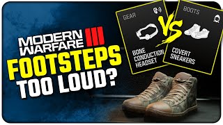 Covert Sneakers vs Bone Conduction Headset  Modern Warfare III Footstep Guide [upl. by Sidoney]