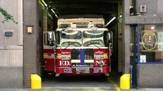 FDNY  Rescue 1  Responding To 1075 Box 0617 [upl. by Aihsel]