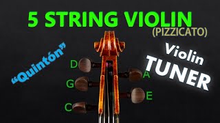 5String Violin Tuning  Five String Violin Tuner Pizzicato A440 [upl. by Gayel929]