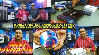 WORLDS FASTEST🔥 ANDROID TV BOX S6 PRO⚡  New Android IPTV box 4K 8K Review  NAVEED BHAI REVIEW [upl. by Aleehs]