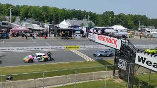 IMSA Road America 2024 Porsche Carrera Cup Race 1 Start [upl. by Ylrebnik]