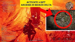 ACTIVATE 4 RIFT ANCHONE IN THE BROKEN DELTA MISSION IN ONCE HUMAN  LOCATION OF BROKEN DELTA [upl. by Creedon]