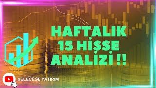 HAFTALIK 15 HİSSE ANALİZİ [upl. by Brandea]