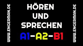 Hören und Sprechen 1  A1A2B1  mit Untertiteln [upl. by Ahsikar]