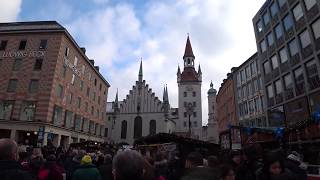 Christmas market at Marienplatz [upl. by Kitti]