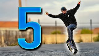 5 EASIEST SKATEBOARD TRICKS [upl. by Anastas]