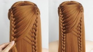 BEST 5 Minute BRAID Hairstyle  Simple Hairstyle For Long Hair شعر تسريحات بنات [upl. by Hamrnand]