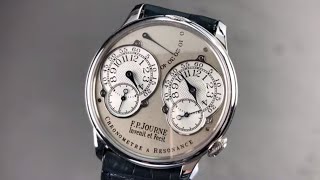 FP Journe Chronometre a Resonance 38mm quotBrass Movementquot PT CHR RESON38 FP Journe Watch Review [upl. by Ynnal57]