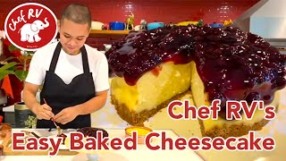 EASY BAKED CHEESECAKE [upl. by Fonz]