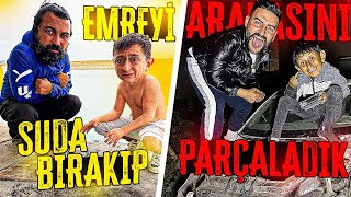 EMRE’Yİ SUYA BIRAKIP ARABASINI PARÇALADIK [upl. by Alleuqahs87]