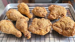 Crispy OvenBaked Fried Chicken  Its like Fried Chicken but baked  Healthier alternative [upl. by Beller]