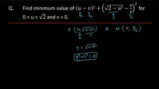 Find minimum value of u v2   sqrt2u2 9v2 [upl. by Ainaled892]