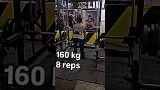 160kg 8reps  deadlifts back workout motivation deadlift youtubeshorts [upl. by Ymor946]