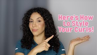 Learn the BASICS to styling Curly hair [upl. by Eanert]