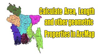 Calculate an area length and other geometric properties in ArcMap [upl. by Steel427]