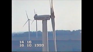 On a Nordex N601300 wind turbine Wind farm Ihlewitz 1610 1999 [upl. by Cram]