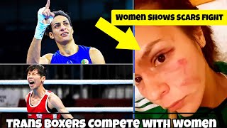 2 Trans Boxers cleaned to Compete in Paris Olympic as WOMEN  Imane Khelif Smashed female opponent [upl. by Dryfoos]