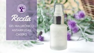 Receta gel hialurónico antiarrugas casero  Cosmética natural [upl. by Ettedanreb]