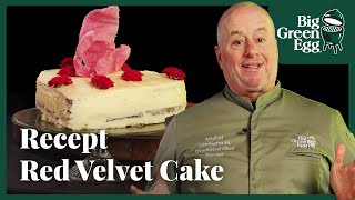 Red Velvet Cake van de BBQ  Big Green Egg Recept [upl. by Kiefer]