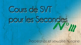 Cours SVT Secondes n°3 Procréation et sexualité humaine [upl. by Annaliese]