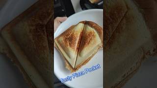 Delicious Bread Pizza Pocket Recipe pizzapocketsbreadpizza [upl. by Taite]